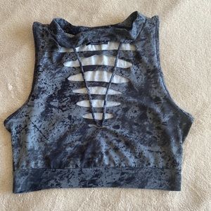 Fashion Nova Gray Crop Top